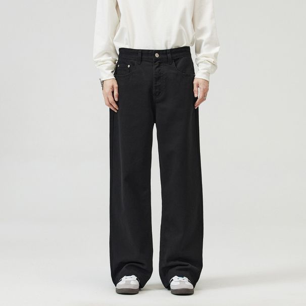 Men's Clothing Baggy Jeans Maillard Jeans Men And Women Casual Loose Straight Wide Leg Pants_viptrois.com