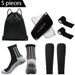 Outdoor Sports Combination Anti Slip Sports Football Socks Sports Ball Bag Bandage Socks Leg Guards Knee Pads_viptrois.com