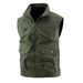 Men’s Utility Vest With Multi-Pockets – Outdoor Workwear Jacket For Hiking & Urban Style (M-6XL, Army Green/Khaki/Navy/Black)_viptrois.com