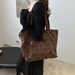 Retro Canvas Commuter Shoulder Bag For Women - Stylish Underarm Tote With Multiple Pockets_viptrois.com