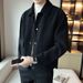 Jacket Men's Spring And Autumn 2024 New Corduroy Clothes Trendy Handsome Loose Short Lapel Gown_viptrois.com