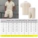 2025 Men Europe And The United States New Summer Waffle Solid Color Zip-up Lapel Short-sleeve Suit Shorts Two Sets_viptrois.com