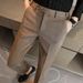 Men’s Herringbone Wool-Blend Dress Pants – Slim Fit Business Casual Trousers (Stretch Comfort, All-Season Versatility)_viptrois.com