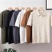 Men's Clothing Striped Short Sleeved Knitted Polo Shirt Men's Summer Lapel Polo Shirt Slim Casual Thin Style_viptrois.com