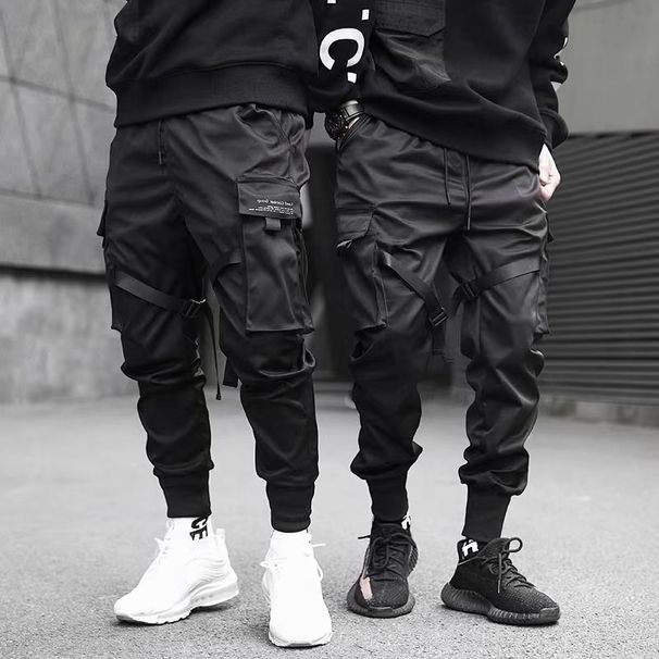 Streetwear Black Mens Harem Joggers Pants Male Cargo Pants 2023 Hip Hop Casual Pockets Sweatpants Oversized Fashion_viptrois.com