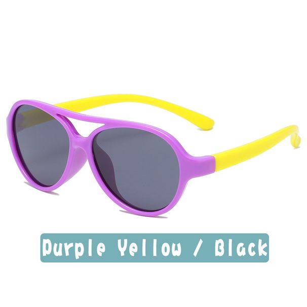 Kids'sunglasses Children's ultra-light silicone polarized sunglasses UV protection cute trend cool baby sunglasses travel sunglasses_viptrois.com
