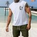 Men's Sports Fitness Vest Muscle Training Shirt Spring And Summer Tight Sleeveless Inner Top_viptrois.com