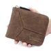 Wallet Card Cases Simple Men's Short Zipper Wallet Stitching Retro Fashion Multi Card Slot Zipper Coin Purse_viptrois.com