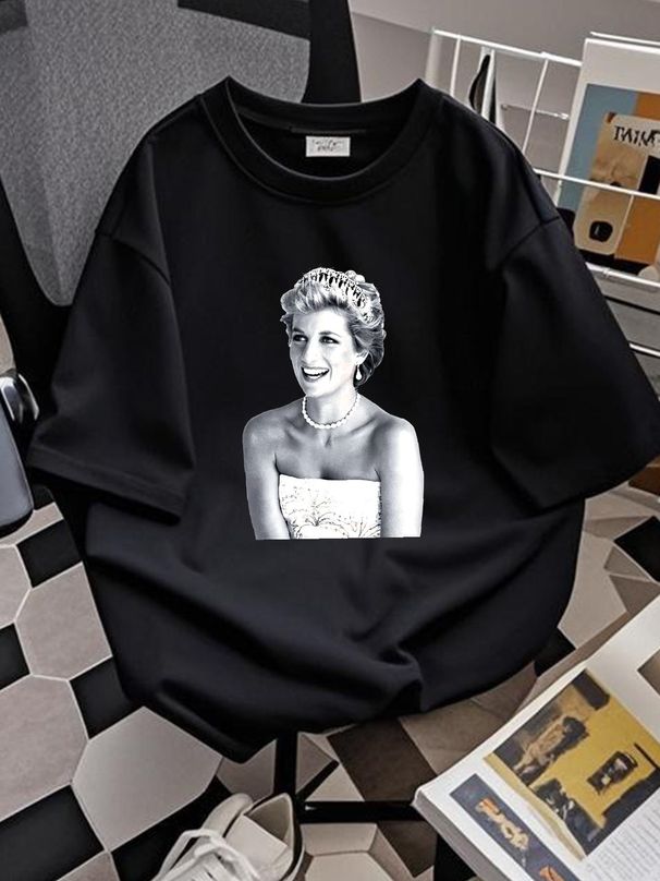 Princess Of Wales Lady Diana Dynasty Di T Shirt Meme Gift Top Tee 1419 Unisex Comfortable Fashion Graphic Top For Everyday Wear Summer Streetwear_viptrois.com