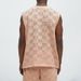 Men's Clothing Spring And Summer Sleeveless Round Neck Knitted Casual Waistcoat Vest Loose Shorts Sports Two Piece Men's Clothing_viptrois.com