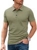 Men's Summer Cooling T-Shirt – Breathable Nylon Short Sleeve Polo, Moisture-Wicking & Uv Protection, Casual & Business Wear_viptrois.com