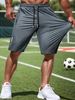 Men's Casual Shorts - Summer Breathable High-Stretch Running Shorts With Comfort Fit, Lightweight & Quick-Dry (XXS-XXXL, Black/Stone Grey/Green)_viptrois.com
