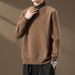 Pure Gold Coin Autumn Winter Men's Thick Shirt Knitted Two-Piece Sweater Denim Turn-Down Collar -55 Group 9 Cross-Border_viptrois.com