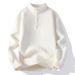 Cross-Border American Retro Sweater Men Autumn Winter Lazy Style High-End Feel 2025 Long Sleeve Men's Knitted Jacket_viptrois.com