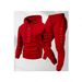 Men's Clothing Fashion Loose Fitting Sports Hoodie Set Fashion Hoodie Tracksuit Set - Cozy Fleece-Lined Sweatshirt & Joggers For Casual & Sporty Look_viptrois.com