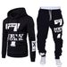 Men's Clothing Spring And Autumn Casual Digital Printing Sweatshirt And Sweatpants Personalized Foreign Trade New Suit_viptrois.com