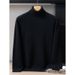 Nordmann 2025 Autumn Winter New 100% Pure Cashmere Men High Collar Thick Sweater Solid Color Versatile Knitted Base Shirt_viptrois.com