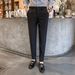 Men's Clothing Spring new men's casual pants Korean style slim straight trend fashion drape trousers men's versatile nine point pants_viptrois.com