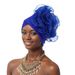 New Fashion Side Big Flower African Ethnic Characteristics Baotou Hat Turban Hat_viptrois.com