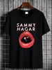 Sammy Hagar 1983 Red Rocker Tour T Shirt Print Front 6S3305 Summer Comfortable Breathable Top For Everyday Wear Casual Streetwear Unisex Versatile_viptrois.com