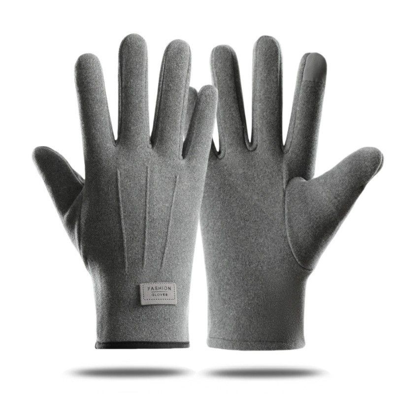 Outdoor gloves men's winter plus velvet warm touch screen non slip cycling mountaineering skiing waterproof windproof sports gloves_viptrois.com