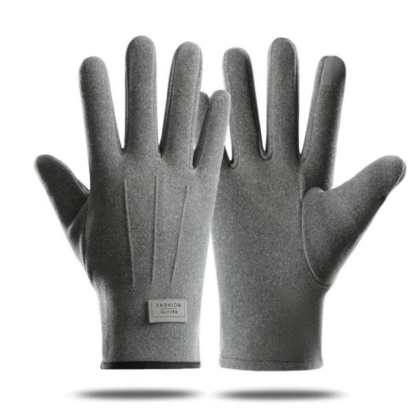 Outdoor gloves men's winter plus velvet warm touch screen non slip cycling mountaineering skiing waterproof windproof sports gloves_viptrois.com