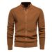 Loom European And American Style Tops Cross-Border Autumn Winter New Cardigan's High-Quality Business Knitted Sweater For_viptrois.com