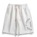 Men's Clothing Thin Casual Cute Printed Shorts Knee Length Loose Pants Quick Drying Sports Ice Silk Casual Shorts_viptrois.com