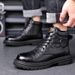 European Warm Series Martin Winter Fleece Lined Thickened High-top Shoes Warm Wool Men's Snow Boots_viptrois.com