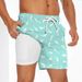 Men's Clothing Professional Hot Spring Quick Drying Anti Embarrassment Swimming Trunks Shorts Loose Boxer High Elastic Beach Pants_viptrois.com