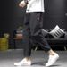 Men's Nine-Point Jogger Loose Fit 2025 New Summer Korean Style Trendy Versatile Sports Casual Long Pants For Men_viptrois.com