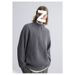 Loom European And American Autumn Winter New Trendy Brand Half Turtleneck Basic Solid Color Loose Warm Pullover Knitted_viptrois.com