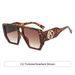 Men's Sunglasses Fashion Large Frame Personality Sunglasses For Women Jelly Color Square Double Beam Anti Ultraviolet Sunglasses New_viptrois.com