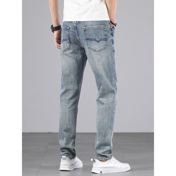 Light Luxury Straight-Leg Jeans Men, Loose Casual For And Autumn, 2025 New Spring Trendy Brand Men's Pants_viptrois.com