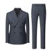 Men's Clothing Boutique Business Casual Photo Shoot Slim Suit Two Piece Suit_viptrois.com