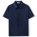 Men's Clothing Foreign Trade Men's Clothing European And American Sexy Hollow Jacquard Shirt Summer Casual Short Sleeve Lapel Shirt A0401_viptrois.com