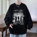Trendy Oversized Pullover Hoodie For Teens - Casual Long Sleeve Graphic Sweatshirt For Boys (Black/White/Gray)_viptrois.com