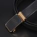 Leather belt Men's leather belt Alloy automatic buckle business casual belt youth dress pants belt_viptrois.com
