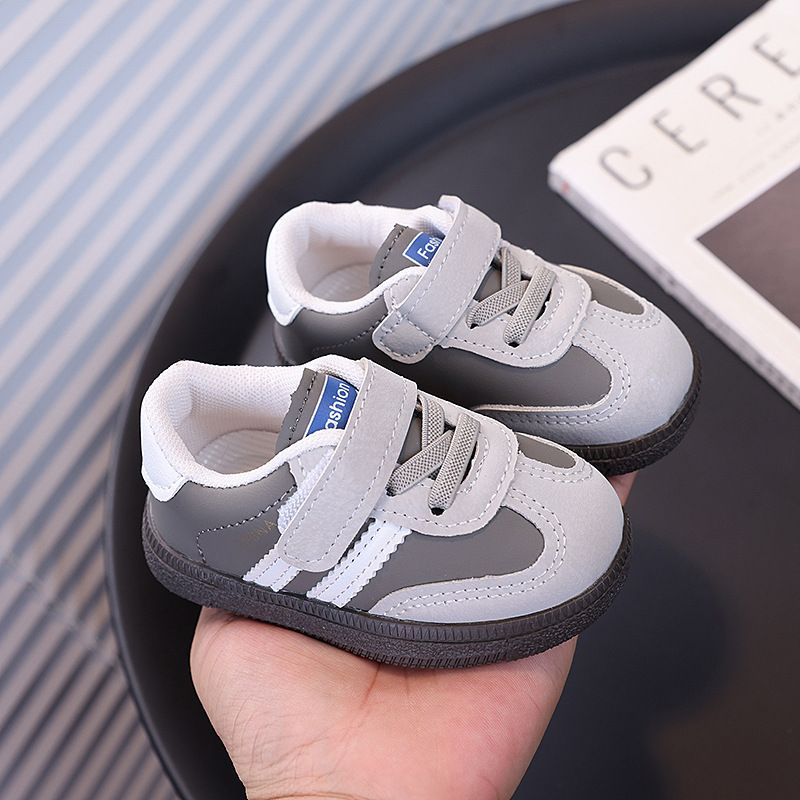Toddler Shoes Spring And Autumn Baby Shoes Soft Bottom Non Slip Beginner Baby Shoes 1 2 Years Old 0 Anti Fall Korean Version All Match_viptrois.com