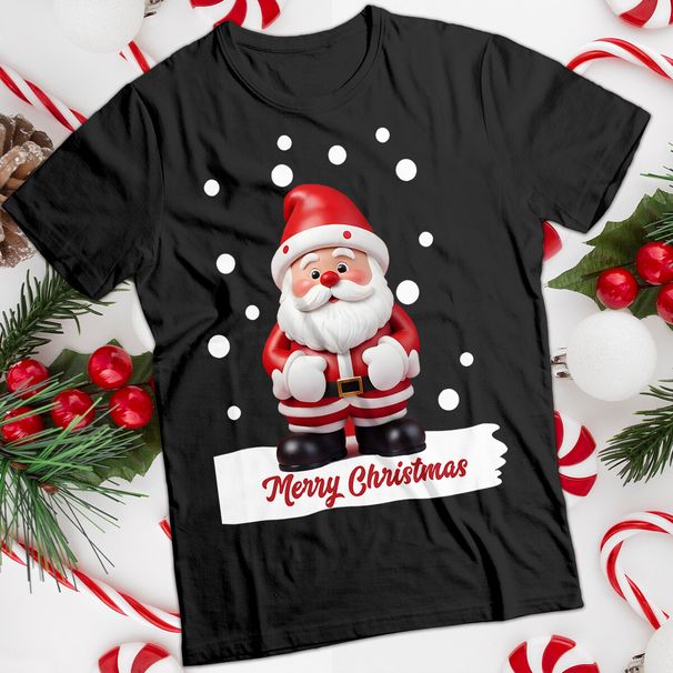 Mens And Womens Santa Claus Christmas T-Shirt Mens Womens Tees Top Tee #MC_viptrois.com