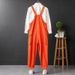 Men's Clothing retro motorcycle casual overalls for men Straight loose big pocket overalls _viptrois.com