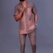 Men's Moslem New Ins Hot Selling Popular Ethnic Style Simple Colorblock Pocket Men's Casual Suit Set_viptrois.com
