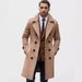 Men's Clothing Autumn And Winter High Quality Thickened Medium And Long Double Breasted Woolen Slim Fit Coat_viptrois.com