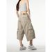 Premium Products Cleanfit Shorts With Multiple Pockets And Seven Quarter Length Pants For Men, American Style Loose, High-end, Wide Leg_viptrois.com