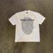 250g Heavyweight Cotton American Style Oversized T-Shirt Short Sleeved Loose Fit Fingerprint Print for Couples Men Women White Black_viptrois.com