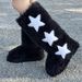 Women's Shoes y2k raccoon fur boots women's winter fur fox snow boots high boots_viptrois.com