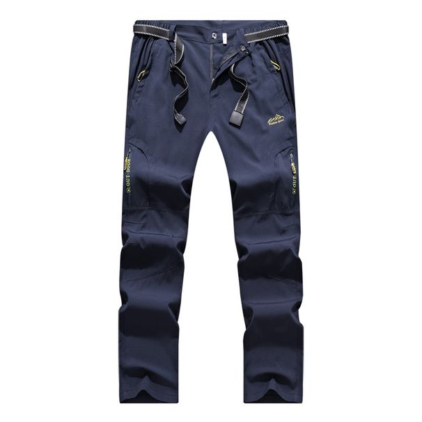 Men's Outdoor Quick Drying Pants, Summer Thin, Breathable, Elastic, Sunscreen, Loose Casual Pants_viptrois.com