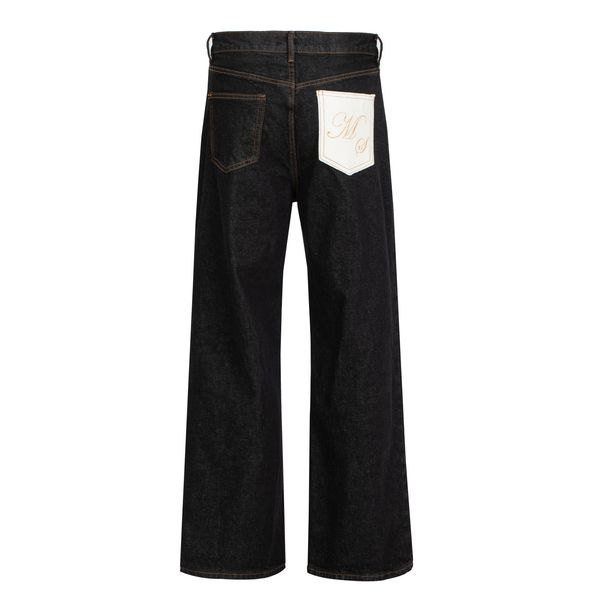 Men's Clothing Okayama Original Cow 14.5 Oz Machete Original Color Washed Jeans Baggy Trousers Cotton_viptrois.com