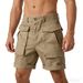 Men's Clothing Men's Style Stretch Cargo Shorts Ins Style Loose Casual Mid Length 4 Quarter Pants For Formal & Casual_viptrois.com
