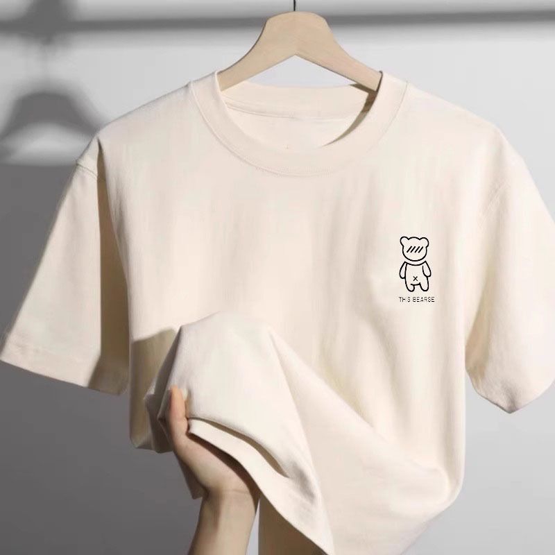 Men's Clothing 2025 New Summer Men's Short Sleeved T Shirt Trendy Brand Breathable Sweatshirt Round Neck Simple Printed Sports Top_viptrois.com